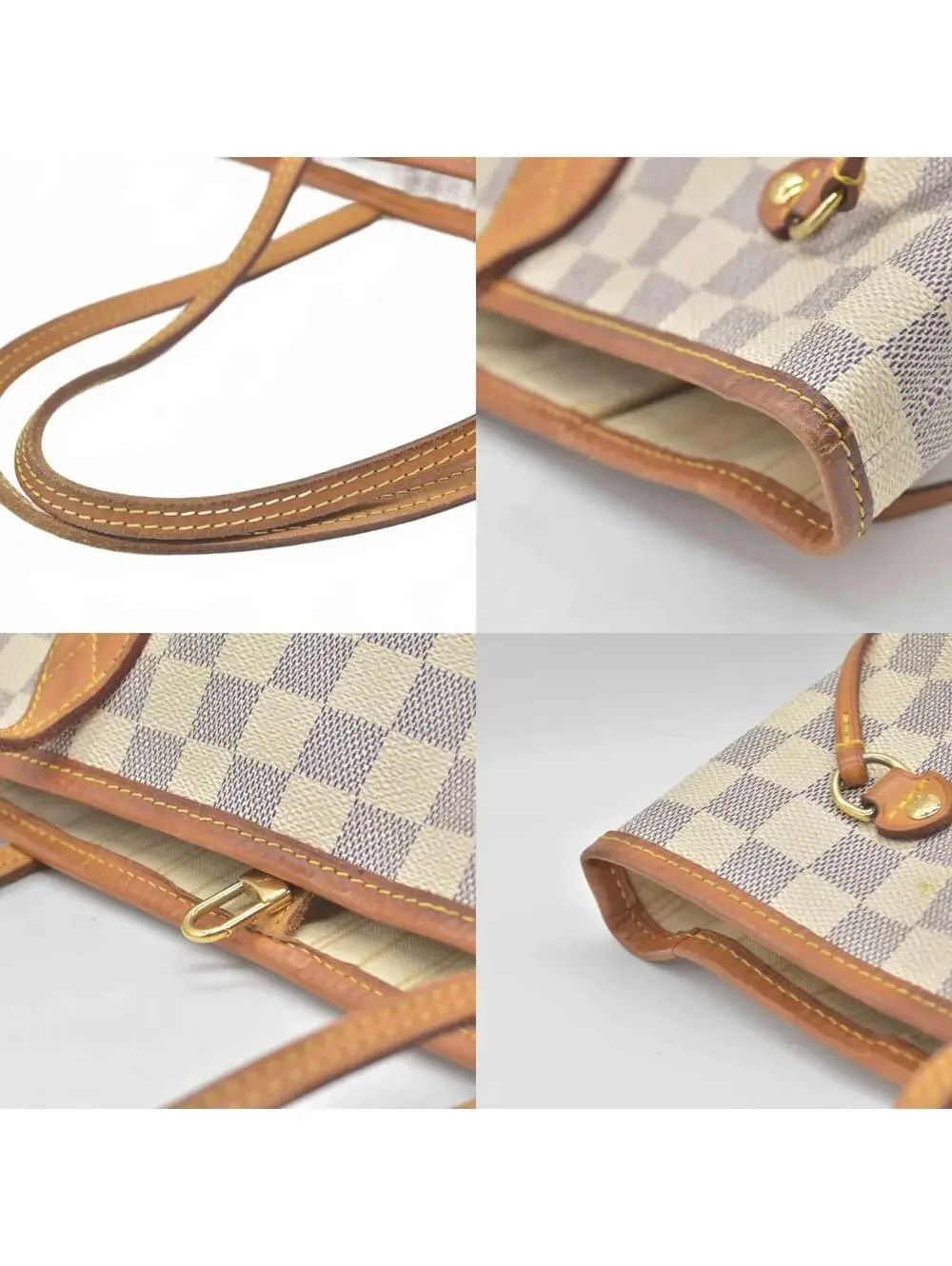 $2130 2014 Louis Vuitton  Damier Azur Neverfull MM AR1134